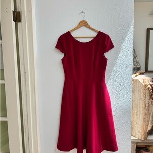 Dress the Population Vibrant Red Livia Fit & Flare Dress